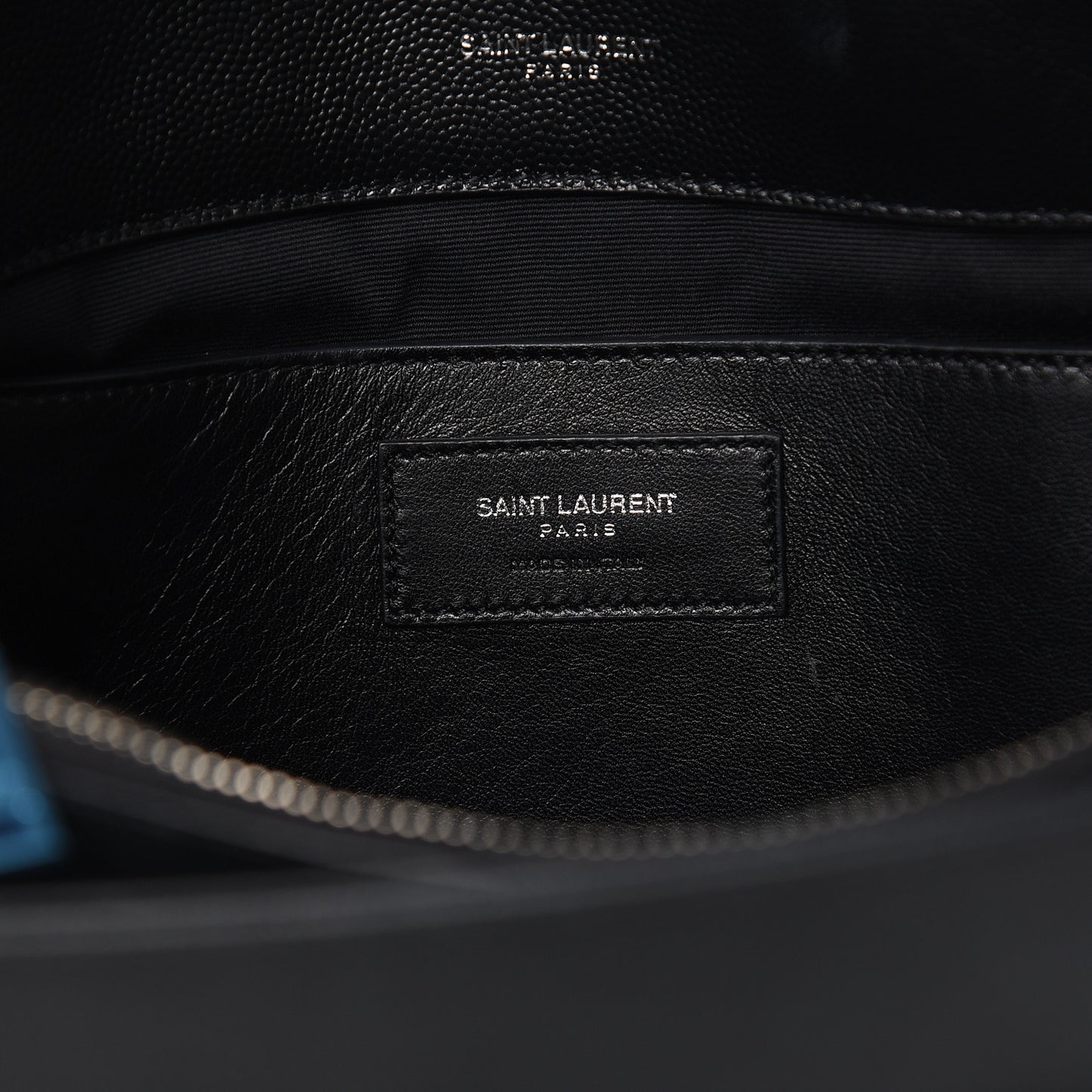 Grain De Poudre Medium West Hollywood Monogram Fold-Over Black