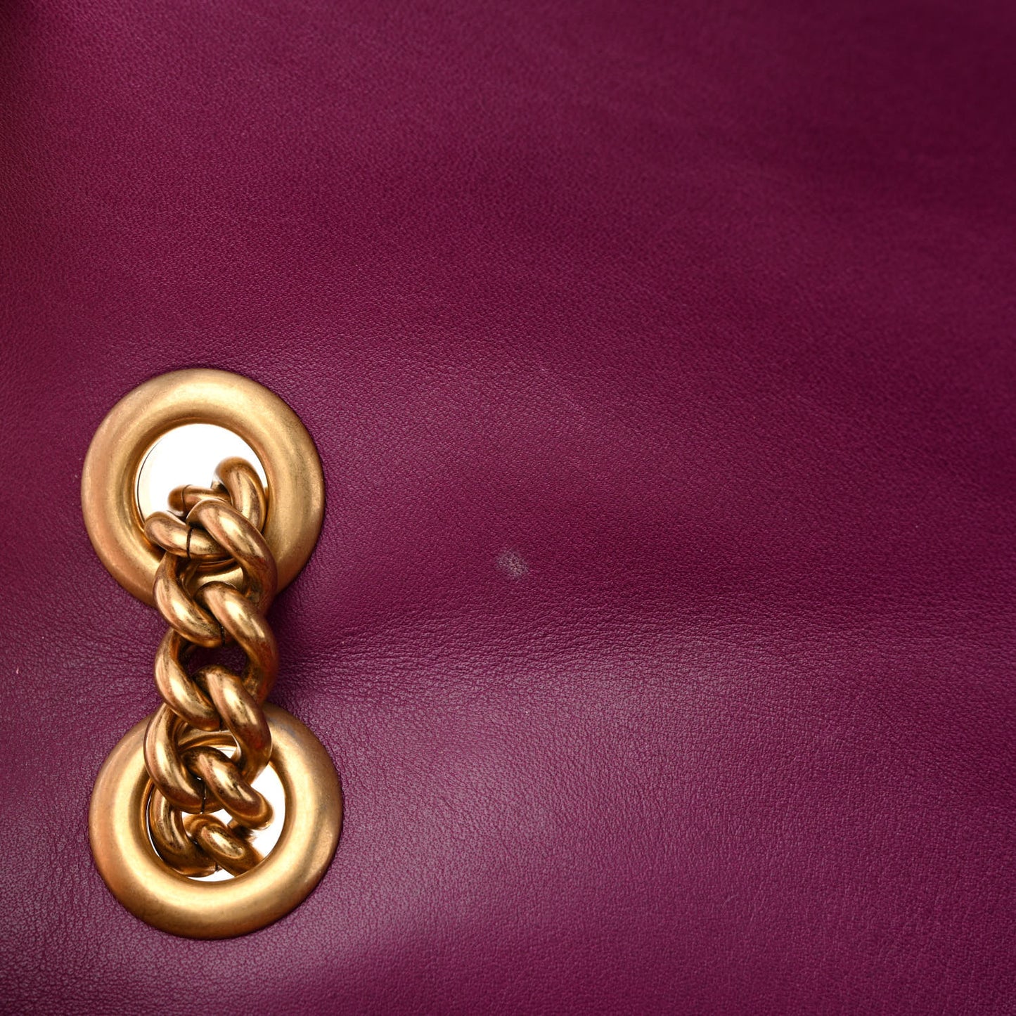 Velvet Matelasse Small GG Marmont Shoulder Bag Fuchsia Violet Cyclamen