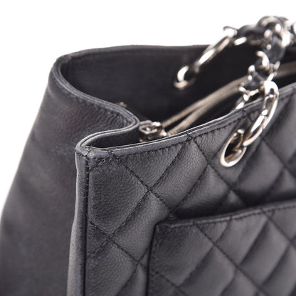 Chanel Caviar Quilted Grand Shopping Tote GST Black 8 of 13