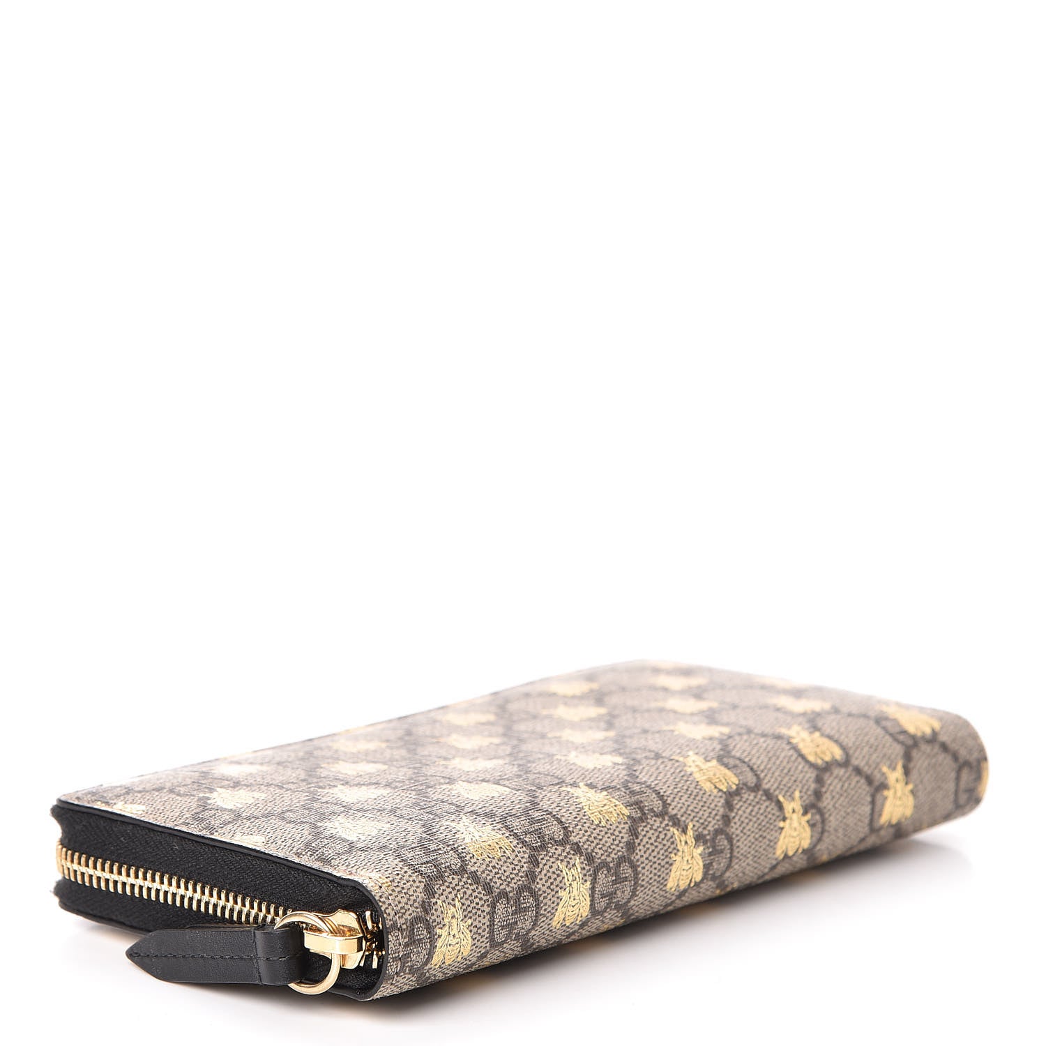 Gucci GG Supreme Monogram Bees Zip Around Wallet 4 of 8