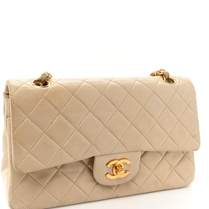 Chanel Lambskin Quilted Small Double Flap Beige 16 of 23