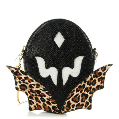 Stella McCartney Faux Python Superstellaheroes Crossbody Bag Black 1 of 7