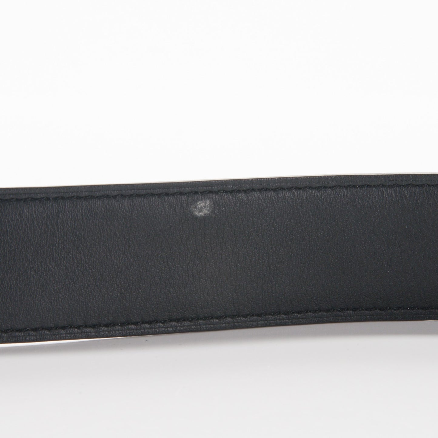 Swift Epsom 32mm H Belt Strap 90 Black Blue Jean