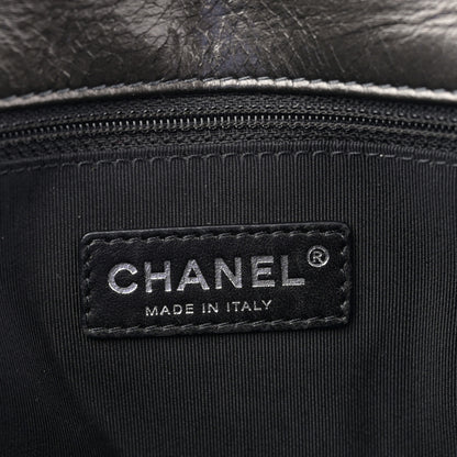 Chanel Metallic Calfskin Quilted Medium Chain Me Flap Grey 6 of 10
