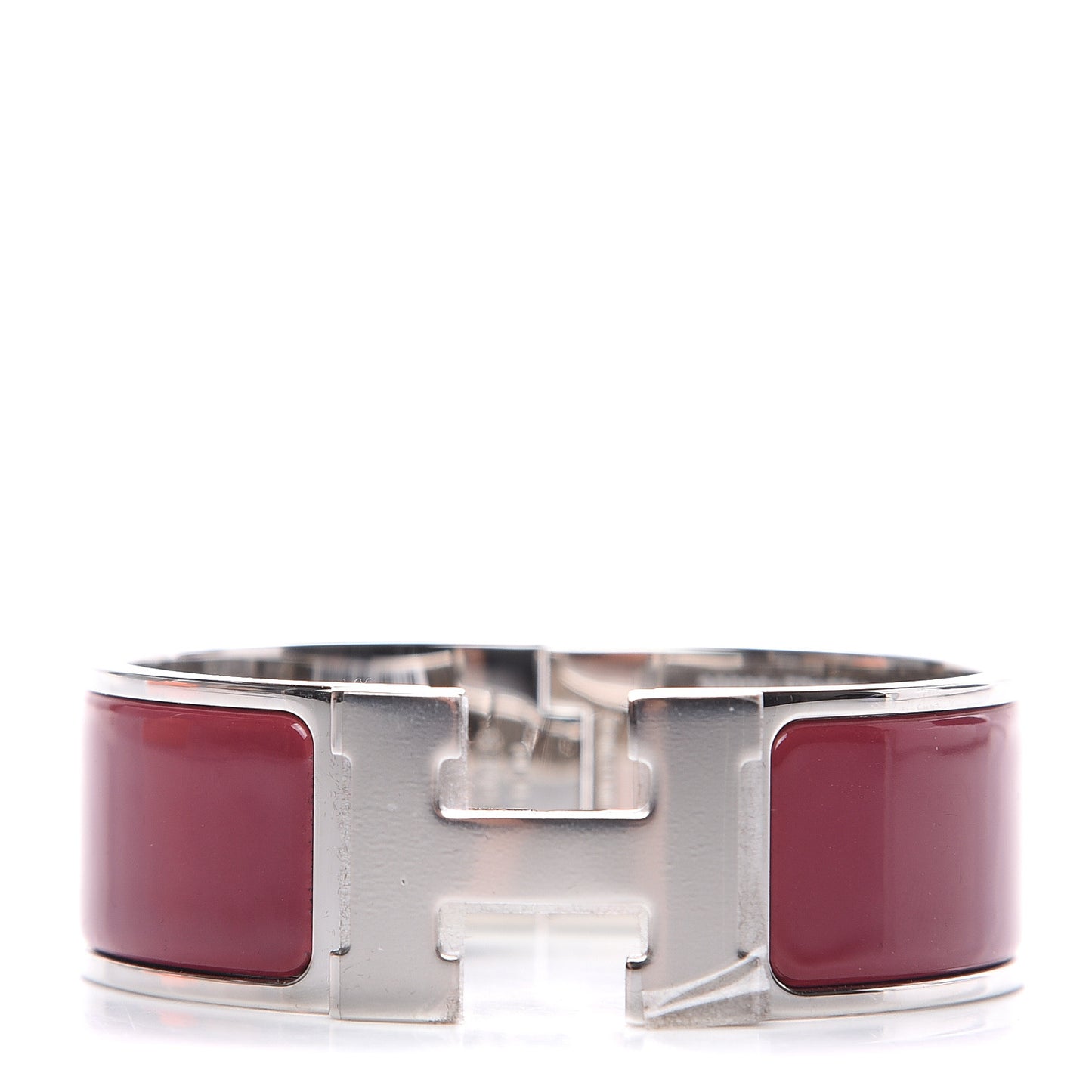 Enamel Wide Clic Clac H Bracelet PM Rouge De Chine
