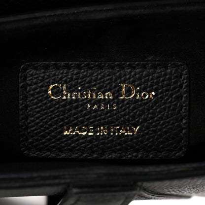 Christian Dior Grained Calfskin Mini Saddle Bag Black 6 of 10