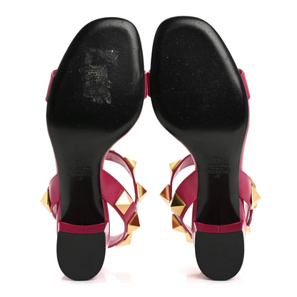 Valentino Garavani Calfskin Roman Stud 60mm Sandals 40 Blossom 6 of 12