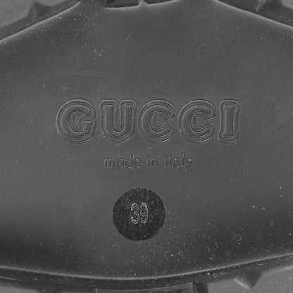 Gucci Canvas Calfskin GG Supreme Ankle Boots 39 Black 8 of 16