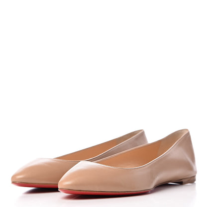 Christian Louboutin Nappa Eloise Flats 38.5 Nude 3 of 11