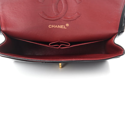Chanel Lambskin Quilted Medium Double Flap Black 6 of 14