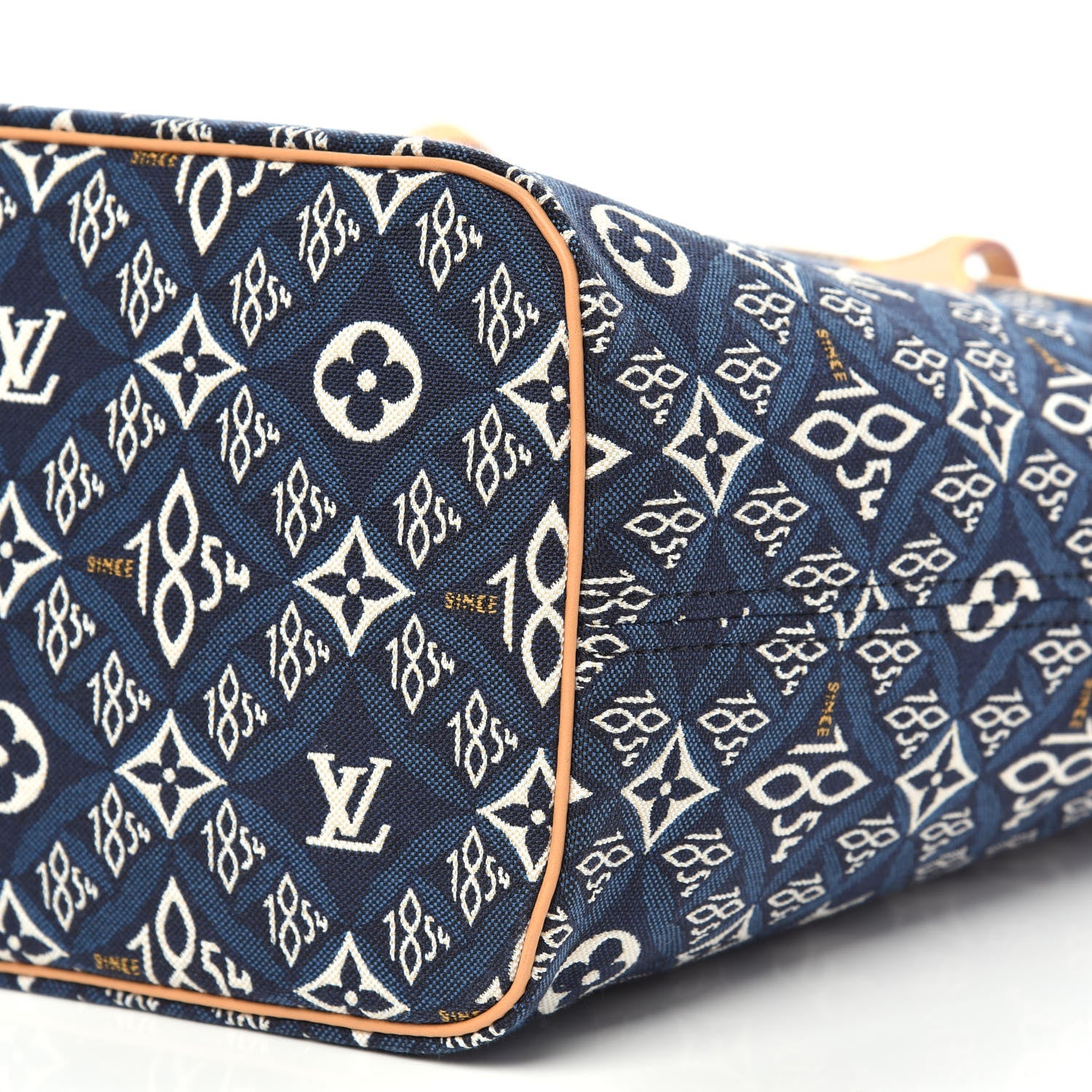 Louis Vuitton Jacquard Since 1854 Neverfull MM Blue 10 of 11