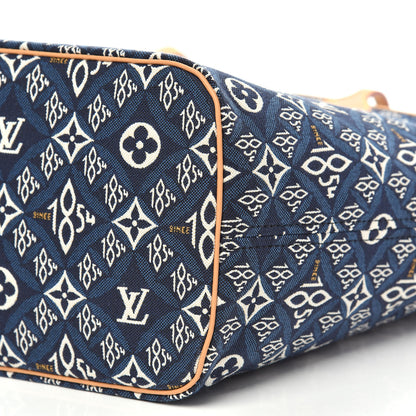 Louis Vuitton Jacquard Since 1854 Neverfull MM Blue 10 of 11