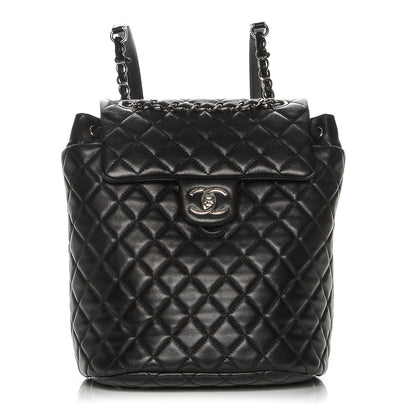 Chanel Lambskin Quilted Small Urban Spirit Backpack Black 1 of 8