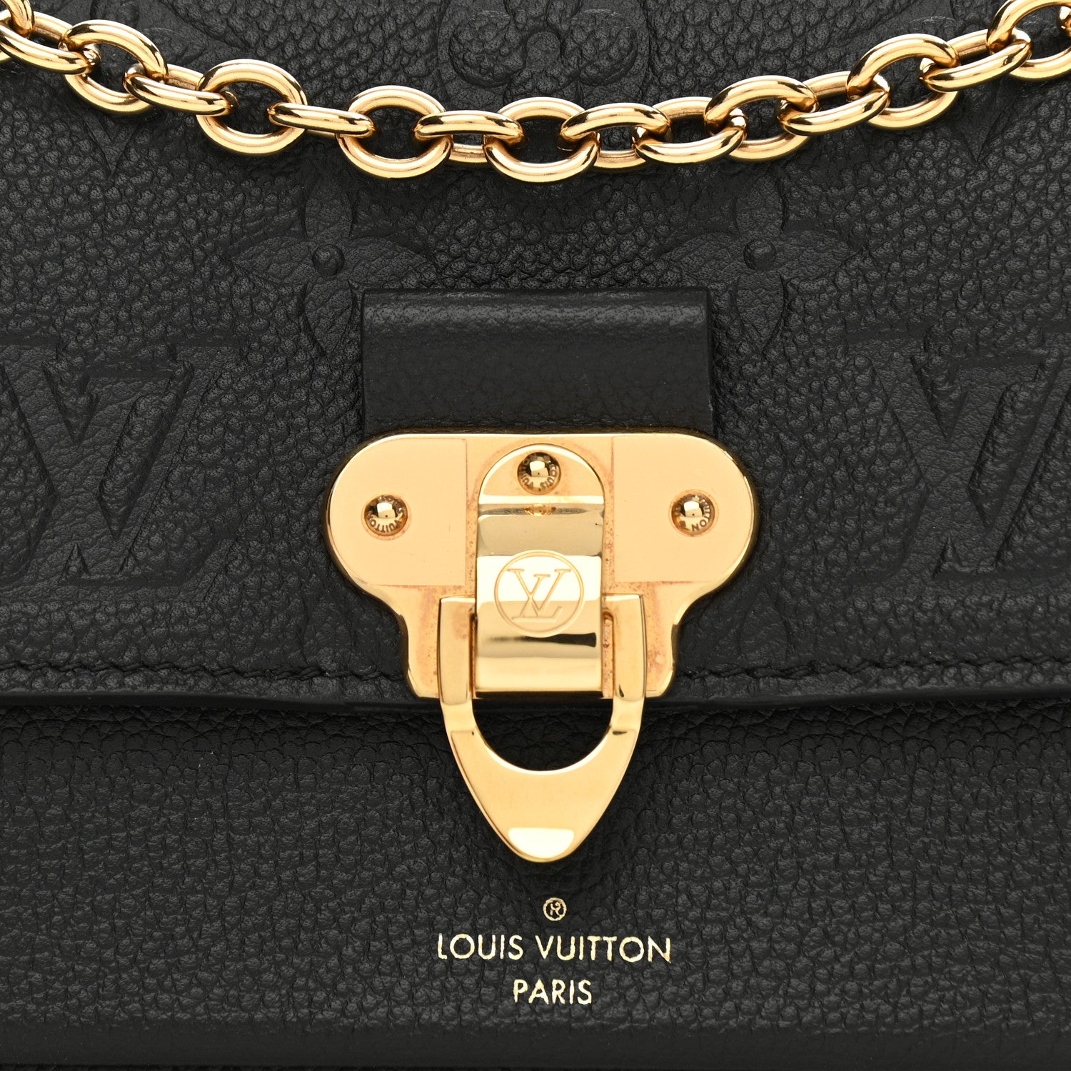 Louis Vuitton Empreinte Vavin Chain Wallet Black 6 of 14