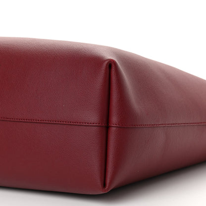 Saint Laurent Calfskin Large Shopping Tote Bordeaux 10 of 11