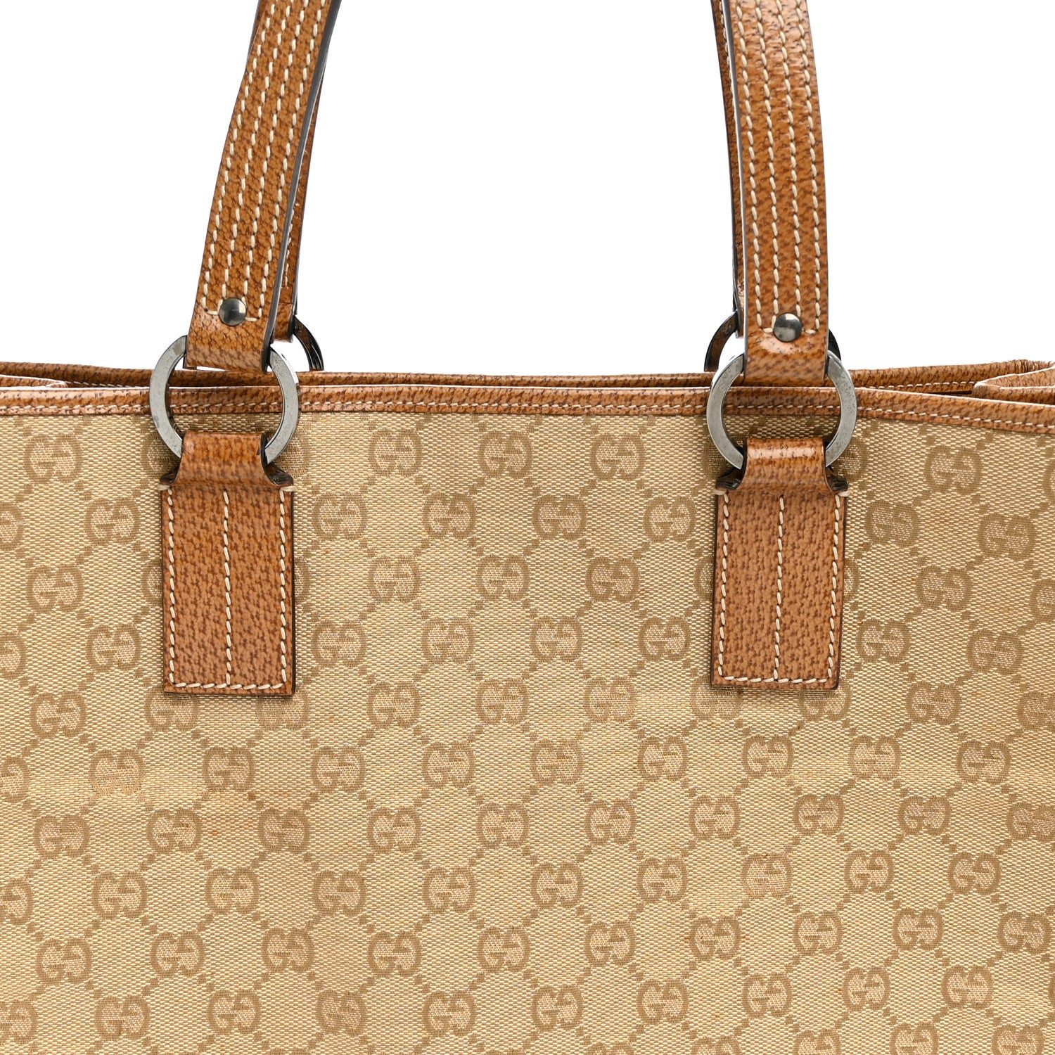 Gucci Monogram Large Tote Dark Brown 8 of 10