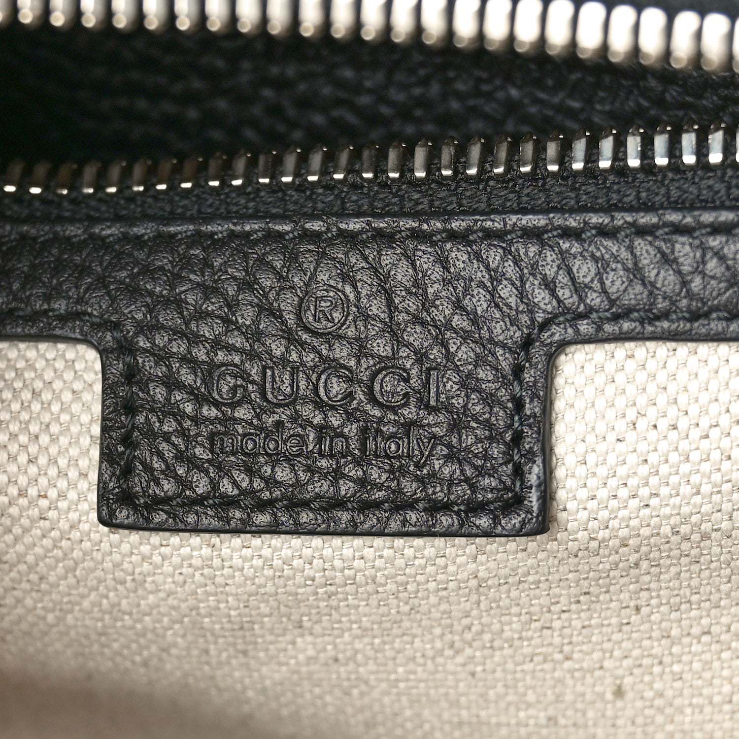 Gucci Calfskin Jumbo GG Embossed Large Backpack Black 6 of 10