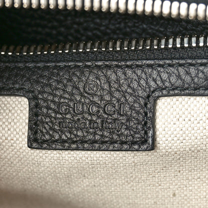 Gucci Calfskin Jumbo GG Embossed Large Backpack Black 6 of 10