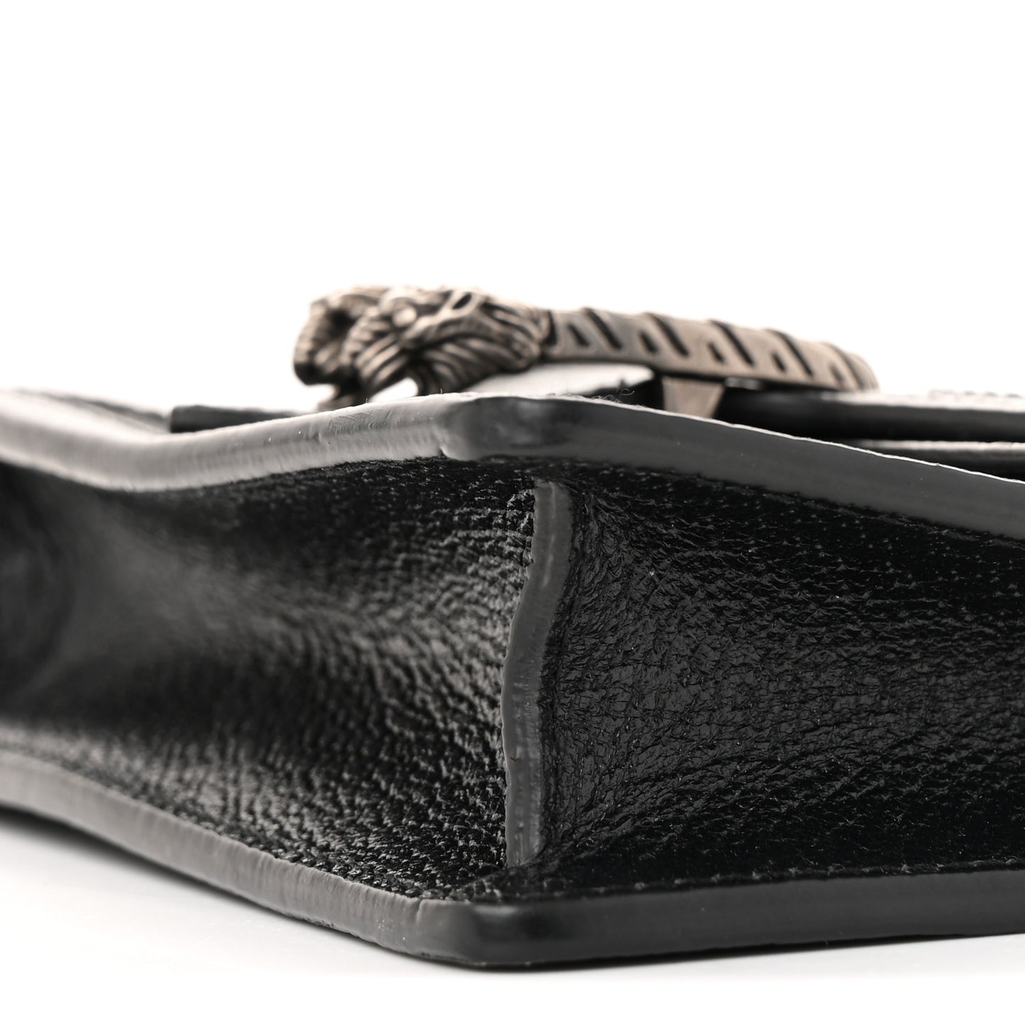 Jacquard Black Denim GG Monogram Super Mini Dionysus Shoulder Bag Black Ivory