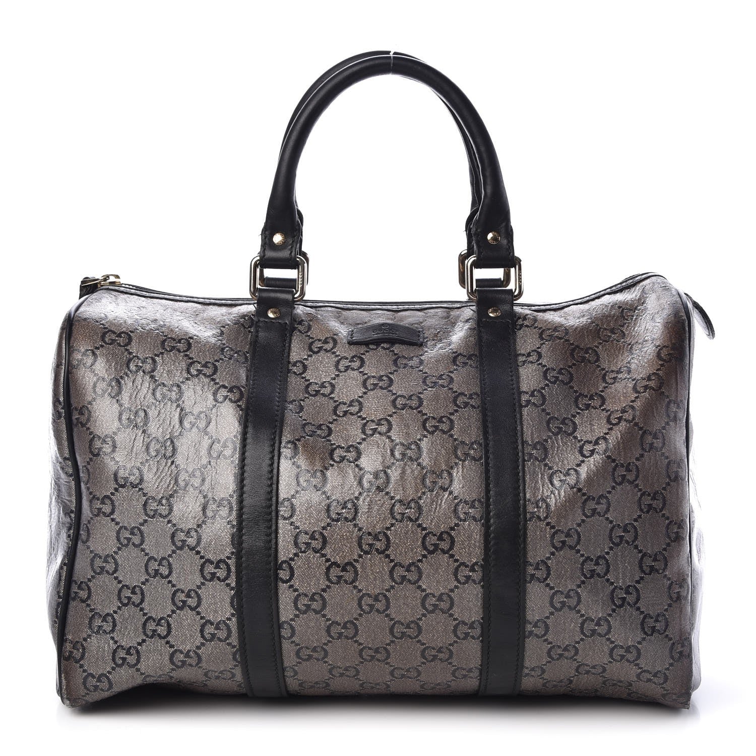 Gucci Crystal Monogram Medium Joy Boston Black 1 of 18