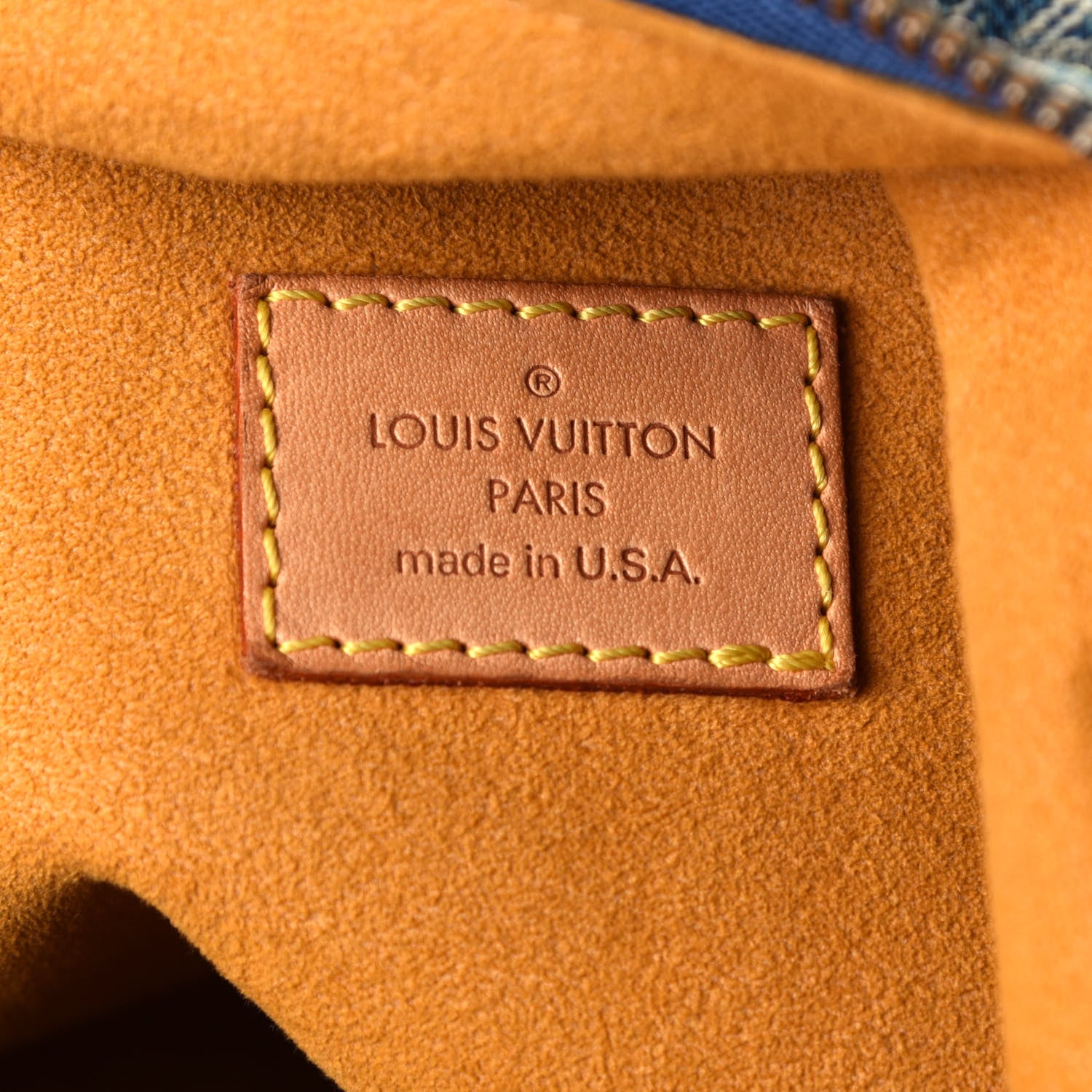Louis Vuitton Denim Baggy GM Blue 6 of 10
