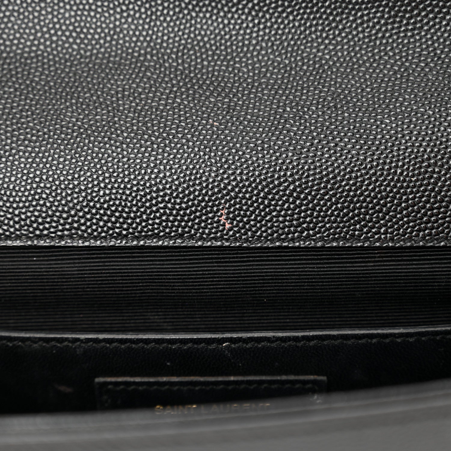 Saint Laurent Grain De Poudre Monogram Cassandre Clutch Black 11 of 12