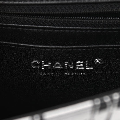 Chanel Lambskin Printed Mini Rectangular Flap Black Silver 6 of 12