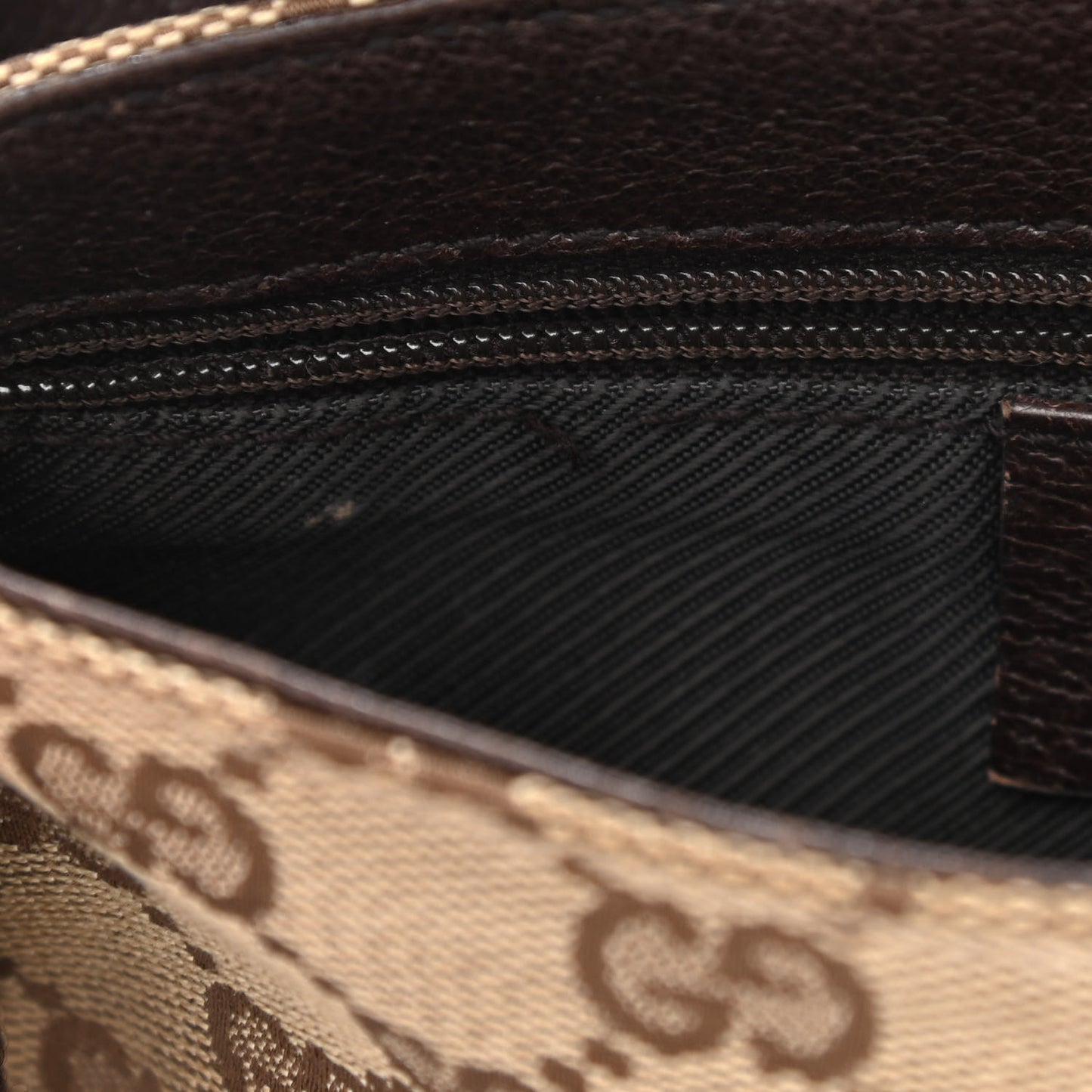 GG Monogram Flight Belt Bag Dark Brown