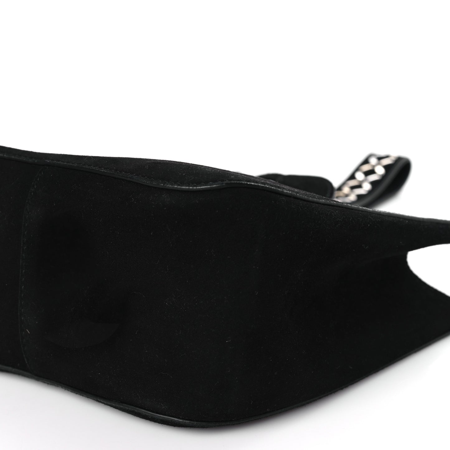 Suede Petal Embellished Rose-Marie 19 Bag Black