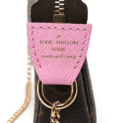 Louis Vuitton Monogram 2022 Christmas Animation Paris Mini Pochette Accessories Pink 5 of 9