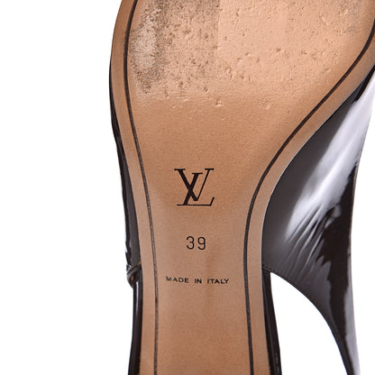 Louis Vuitton Patent Gina Pumps 39 Brown 7 of 11