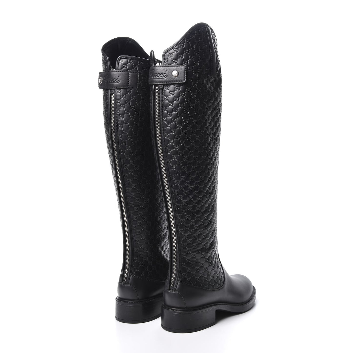 Microguccissima Knee High Riding Boots 38 Black