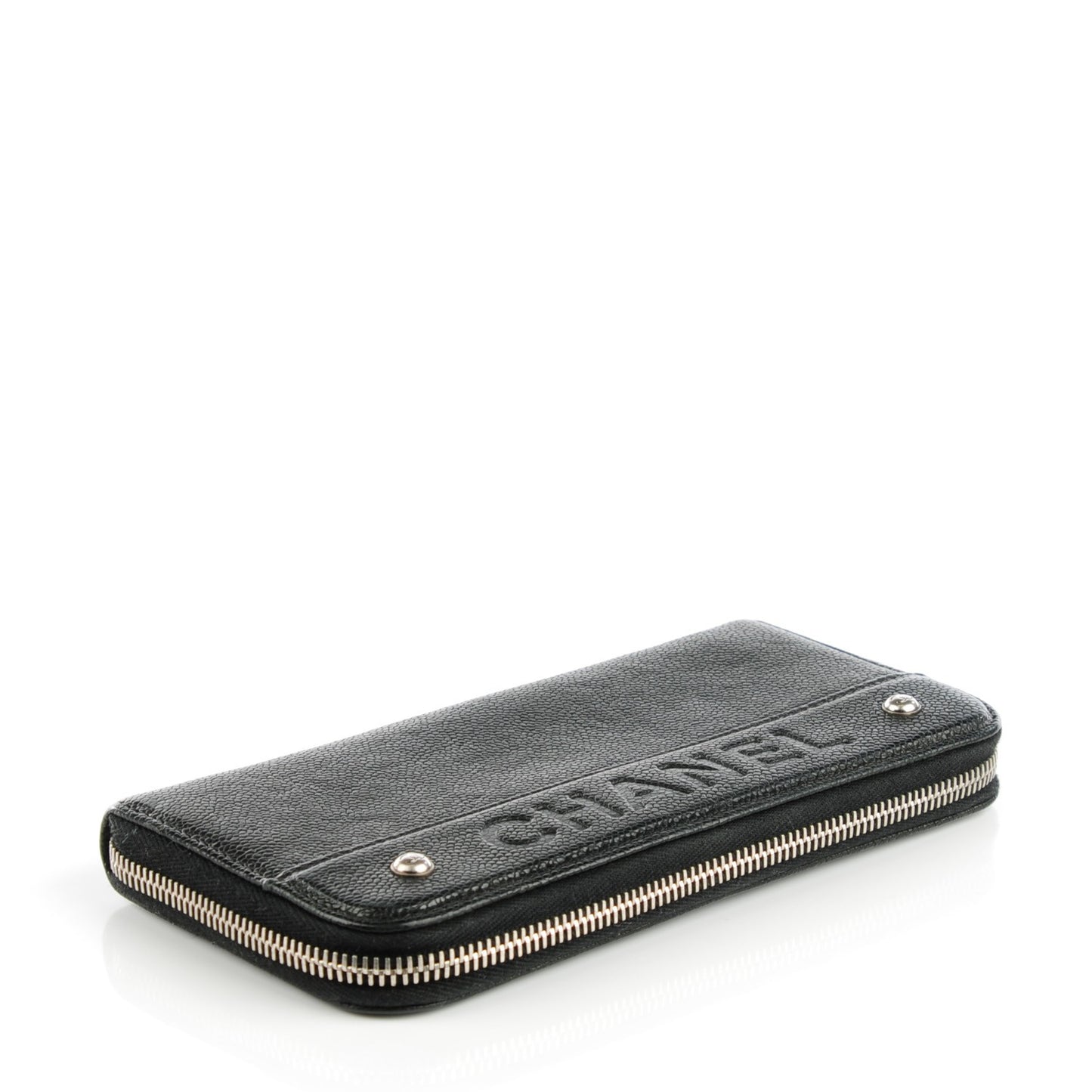 Caviar Outdoor Ligne Zip Around Wallet Black