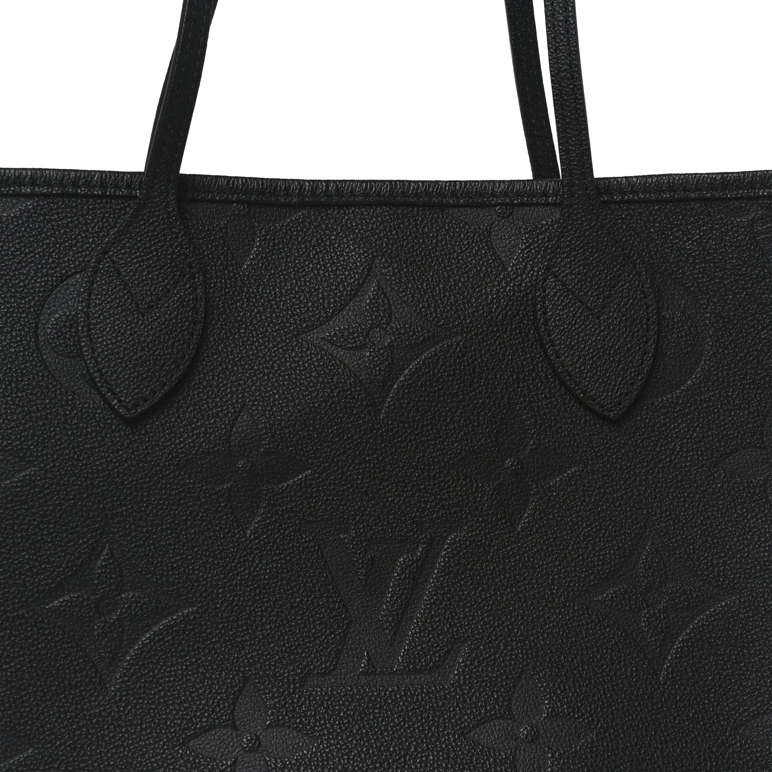 Louis Vuitton Empreinte Monogram Giant Neverfull MM Black 7 of 9