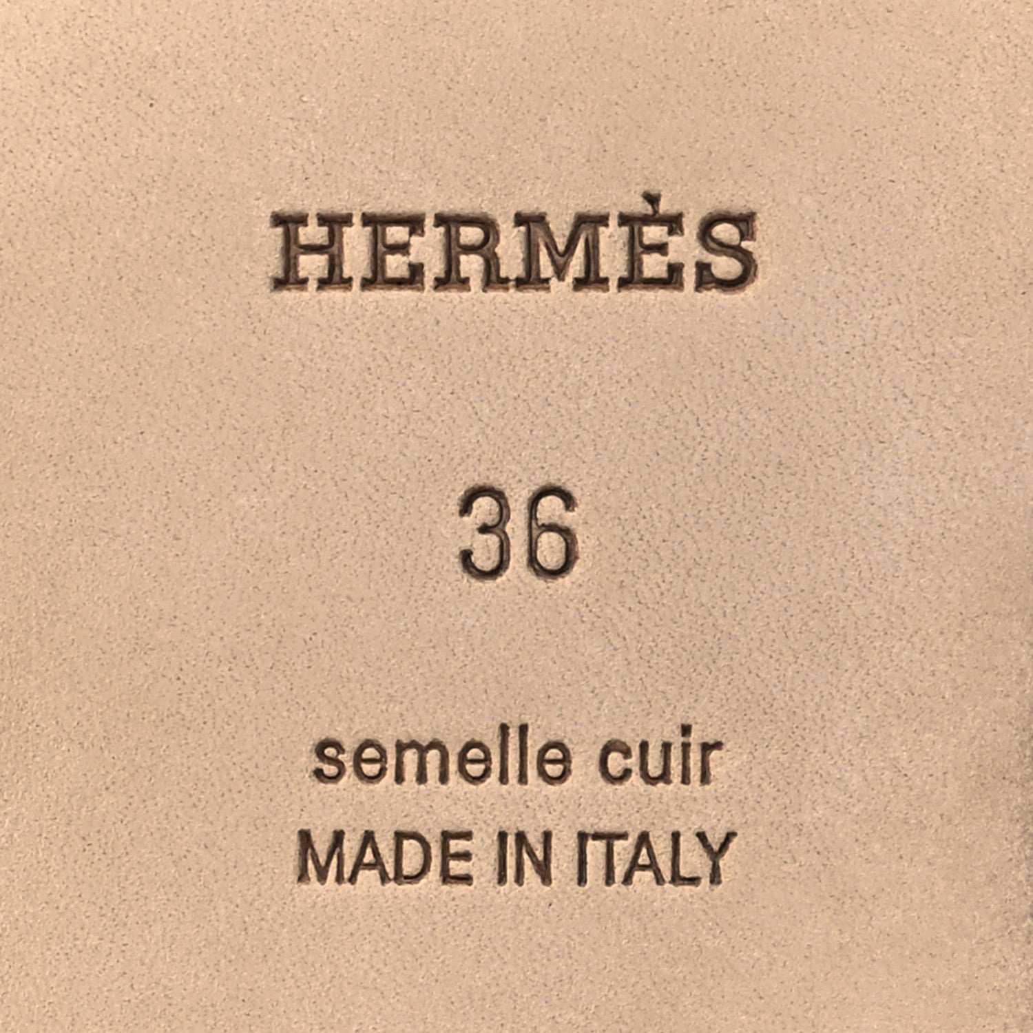 Hermes Box Calfskin Oran Sandals 36 White 6 of 8