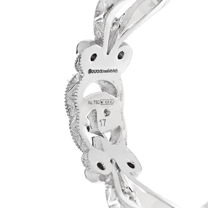 Gucci 18K White Gold Diamond Flora Pave Ring 57 8 4 of 4