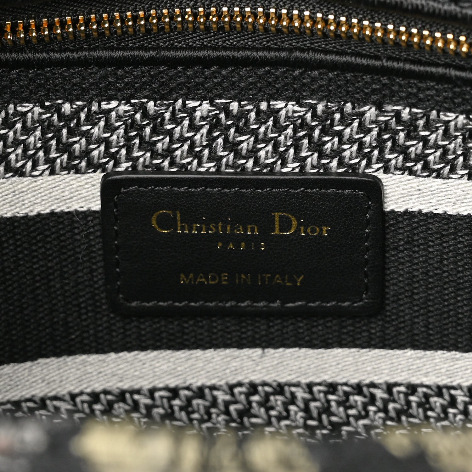 Christian Dior Canvas Embroidered Jardin Botanique Medium Lady D-Lite Black Multicolor 6 of 9