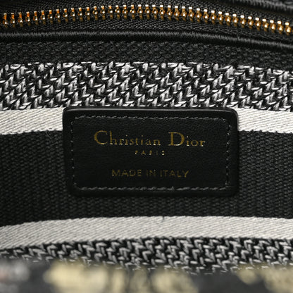 Christian Dior Canvas Embroidered Jardin Botanique Medium Lady D-Lite Black Multicolor 6 of 9