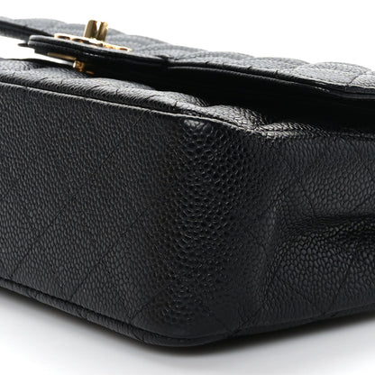 Chanel Caviar Quilted Medium Double Flap Black 8 of 8