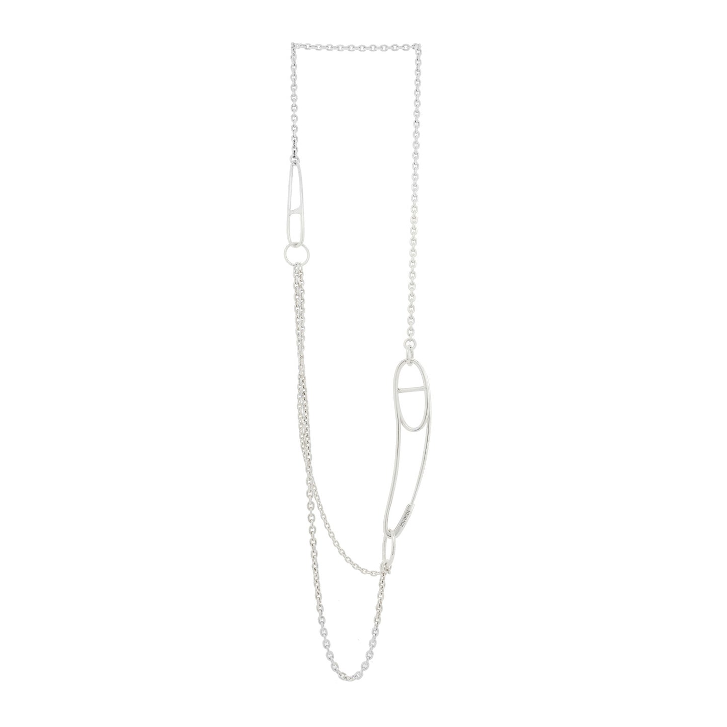 Sterling Silver Chaine d'Ancre Punk Long Necklace