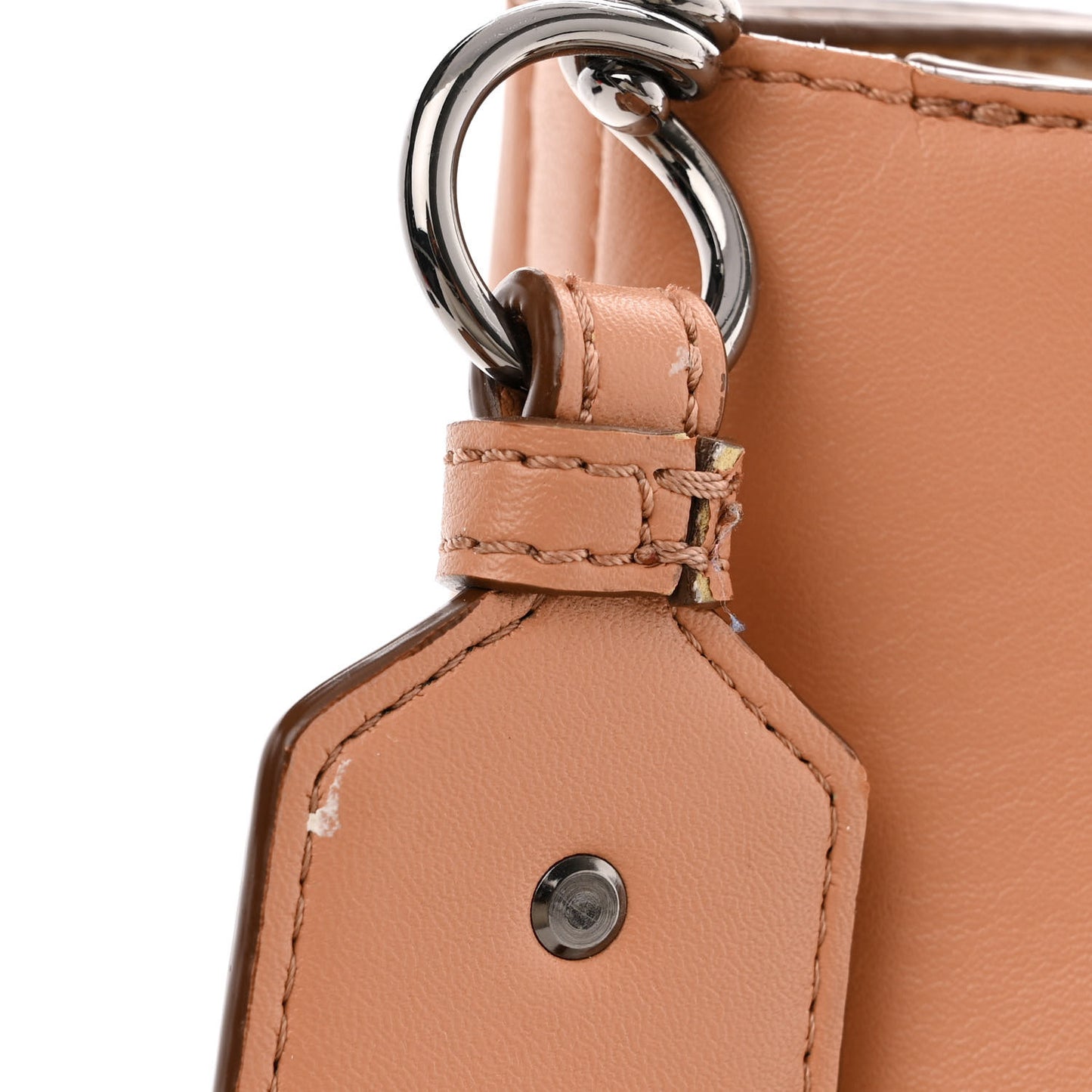 Eco Alter Nappa Perforated Logo Mini Crossbody Beige