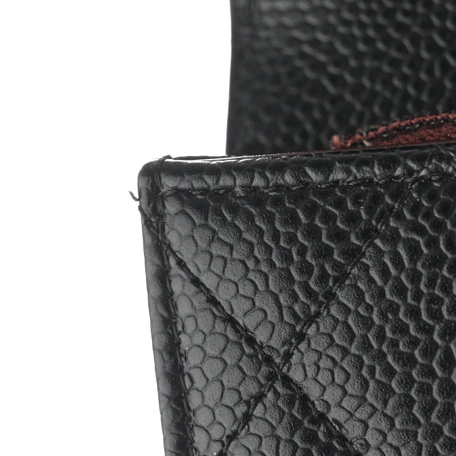 Chanel Caviar Quilted Large Gusset Flap Wallet Black 9 of 10