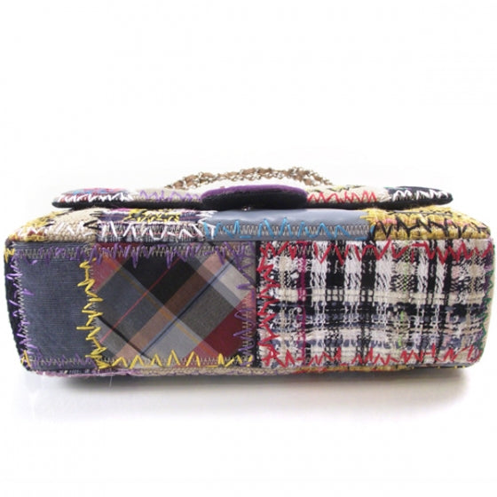 Patchwork Jumbo Flap Yellow Multicolor