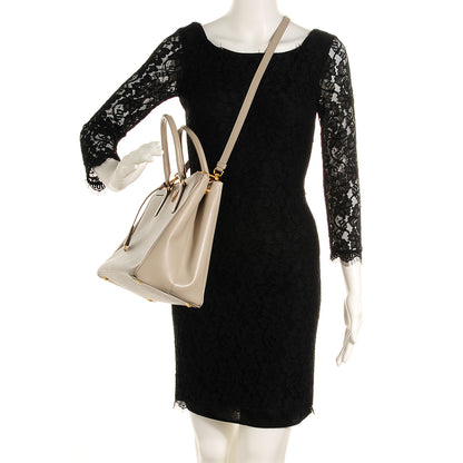Prada Saffiano Lux Medium Double Zip Tote Pomice 2 of 9