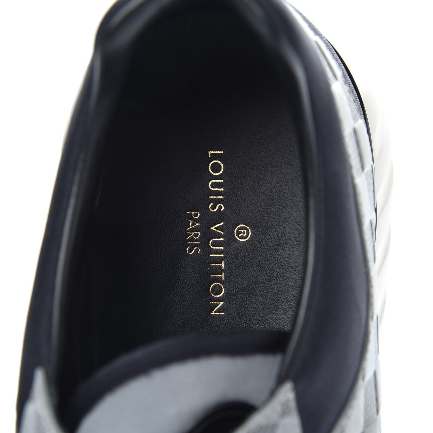Nylon Suede Damier Fastlane Low Sneakers 7.5 Grey Black
