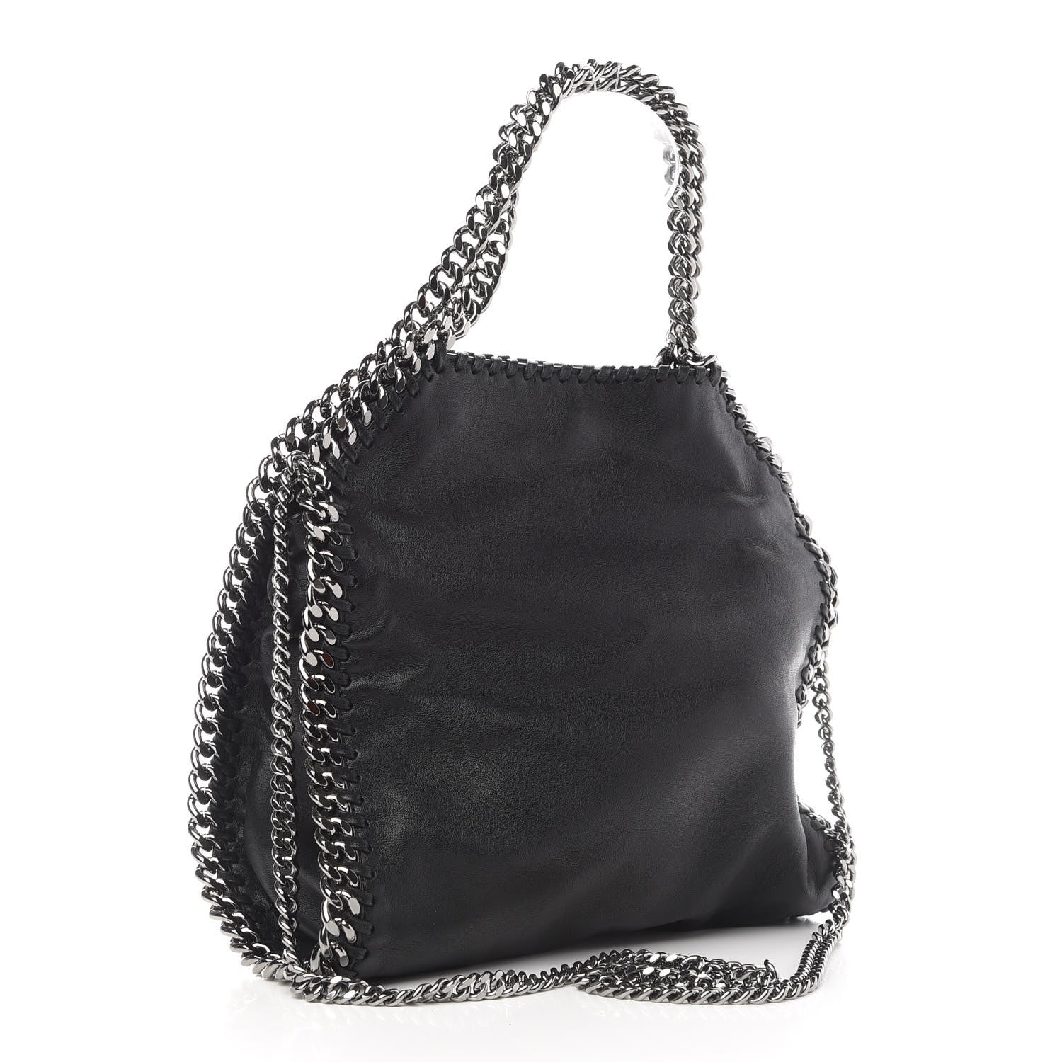 Stella McCartney Eco Alter Nappa Embossed Mini Star Falabella Tote Black Pink 3 of 9