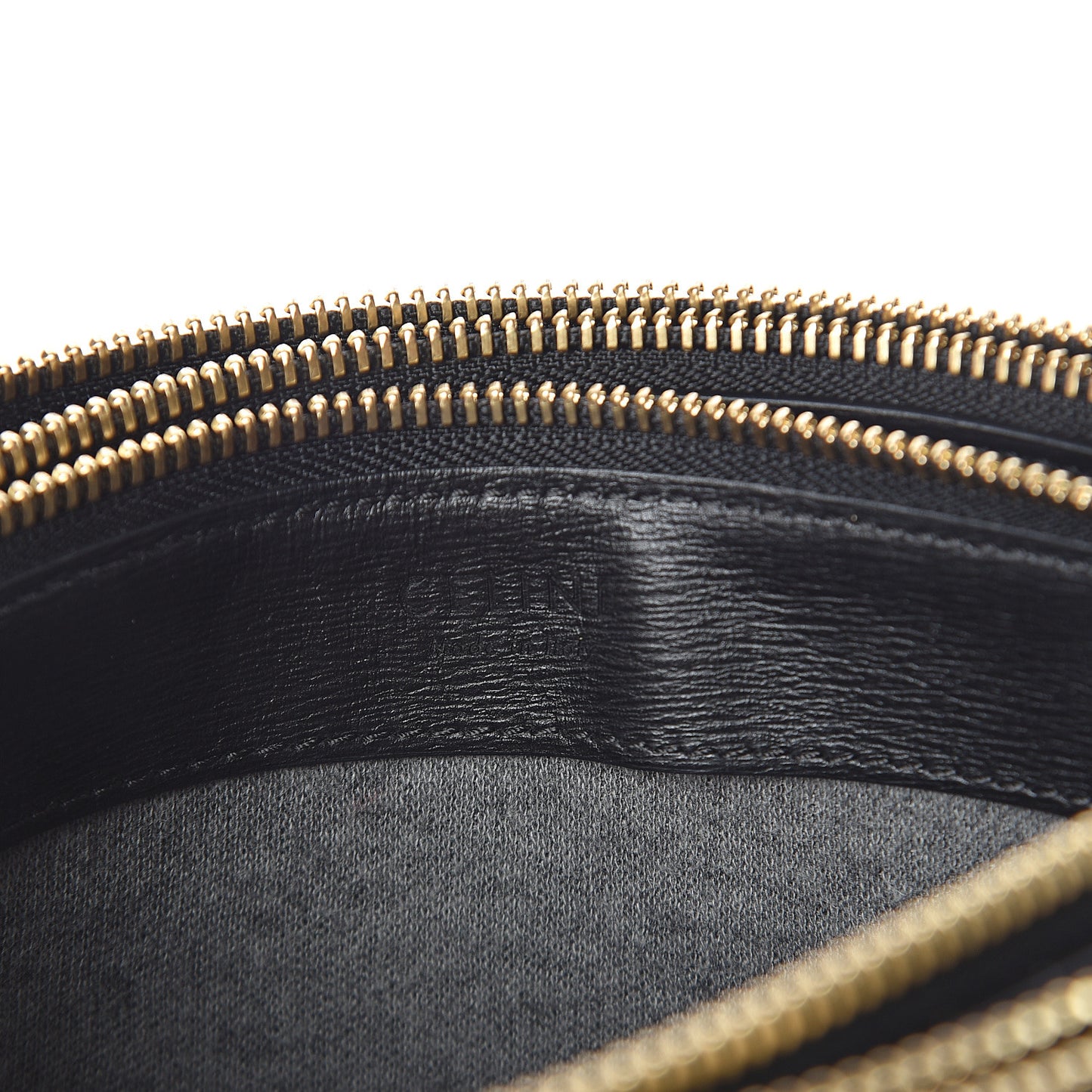 Liege Calfskin Large Trio Crossbody Bag Black