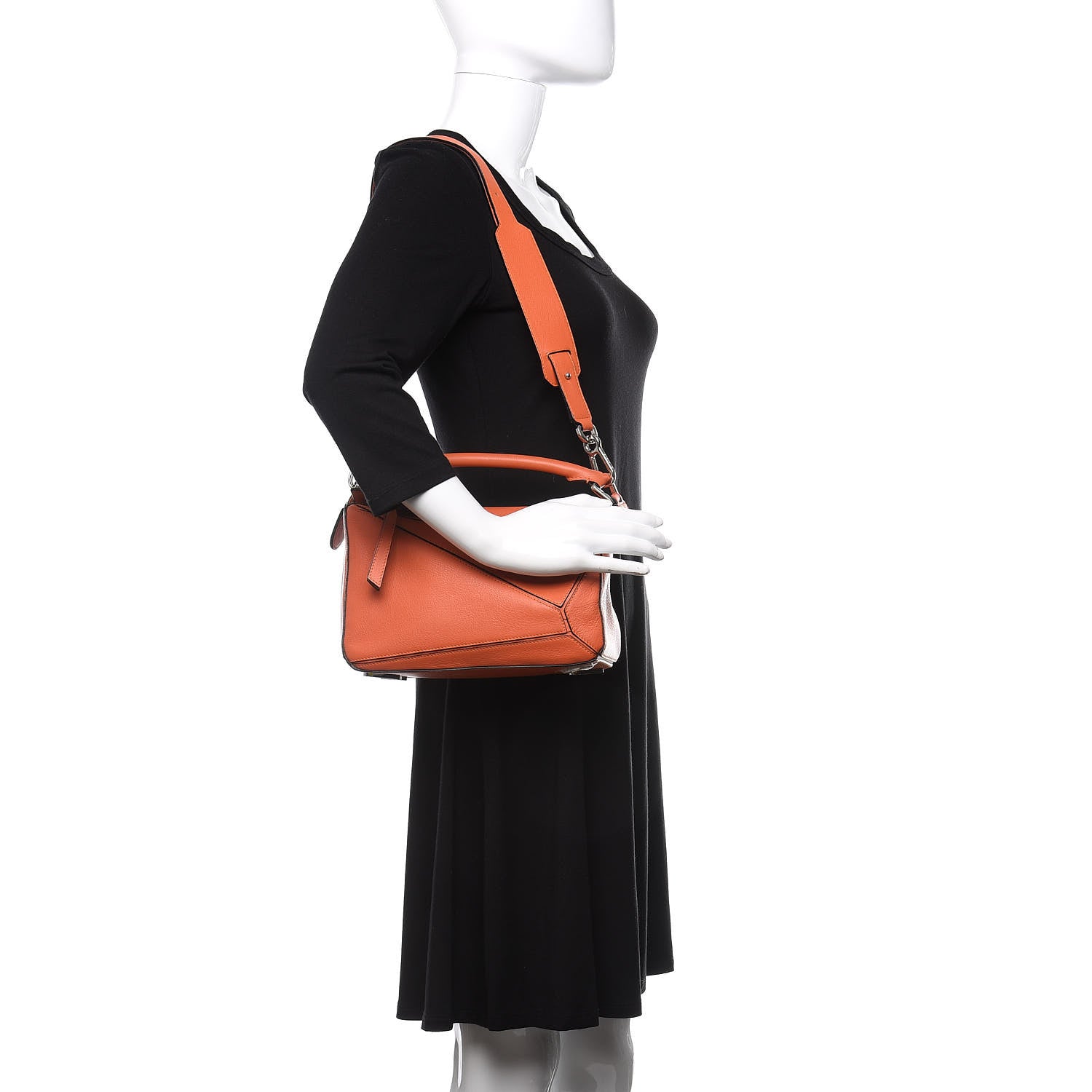 Loewe Calfskin Small Puzzle Bag Coral 2 of 9