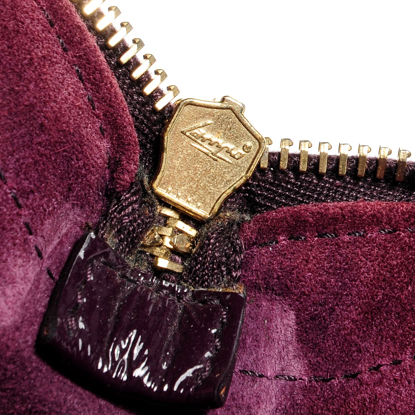 Patent Medium Downtown Tote Purple