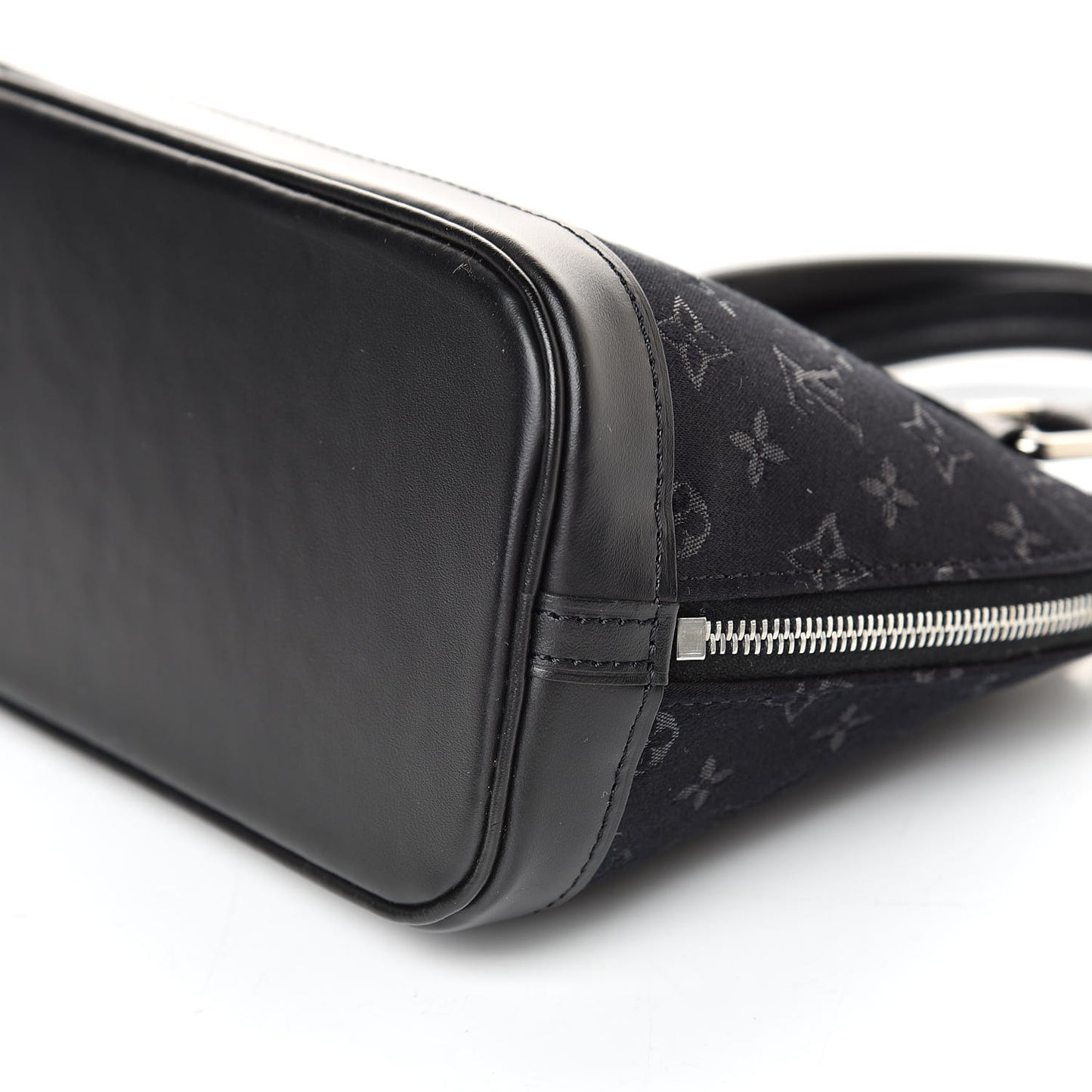 Satin Monogram Little Alma Black